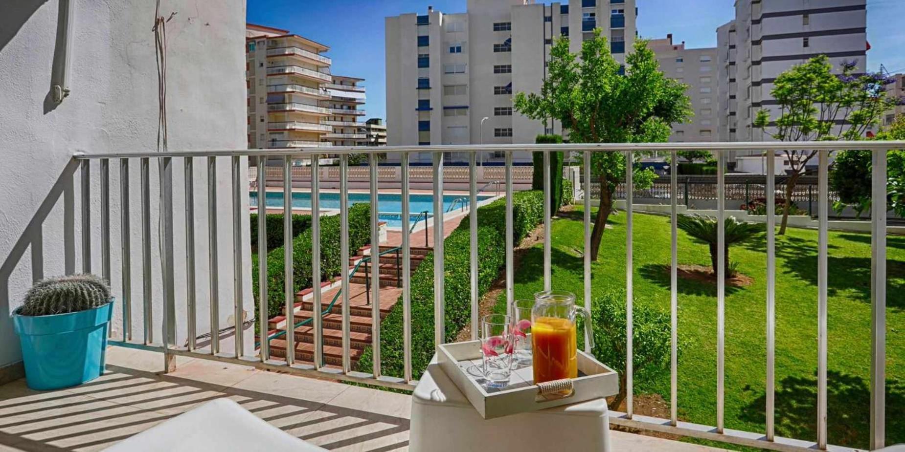 Apartamento Brasil Mar Playa de Gandia Bagian luar foto